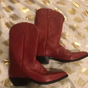Bright Red Women’s Tony Lama boots